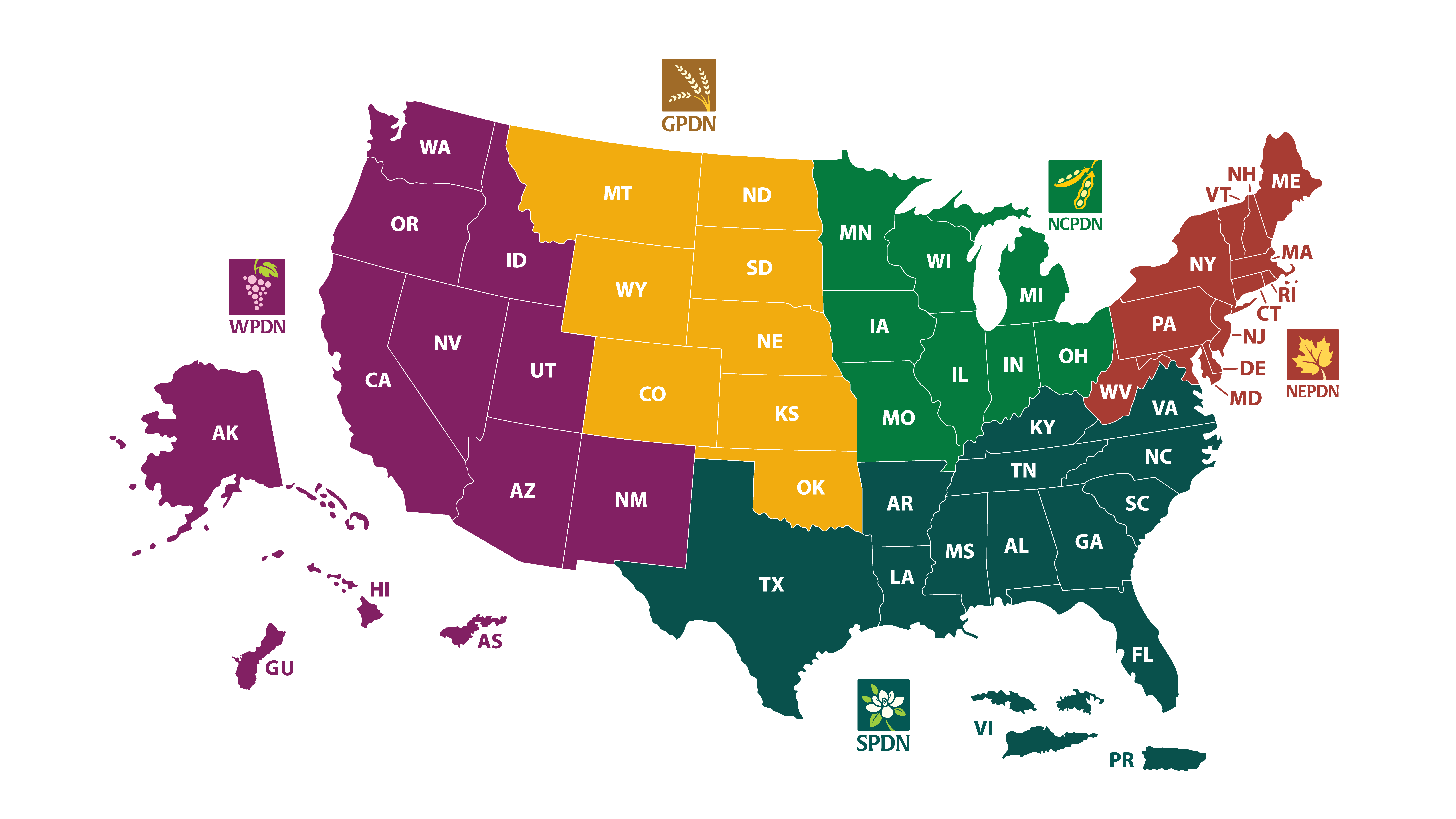 NPDN Regions Map