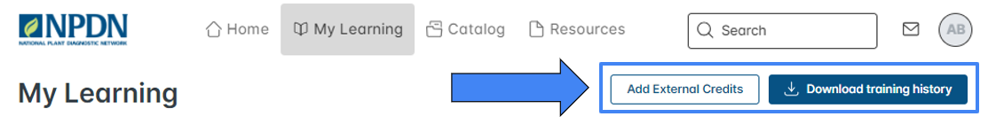 learn upon screenshot of where to add external credits.